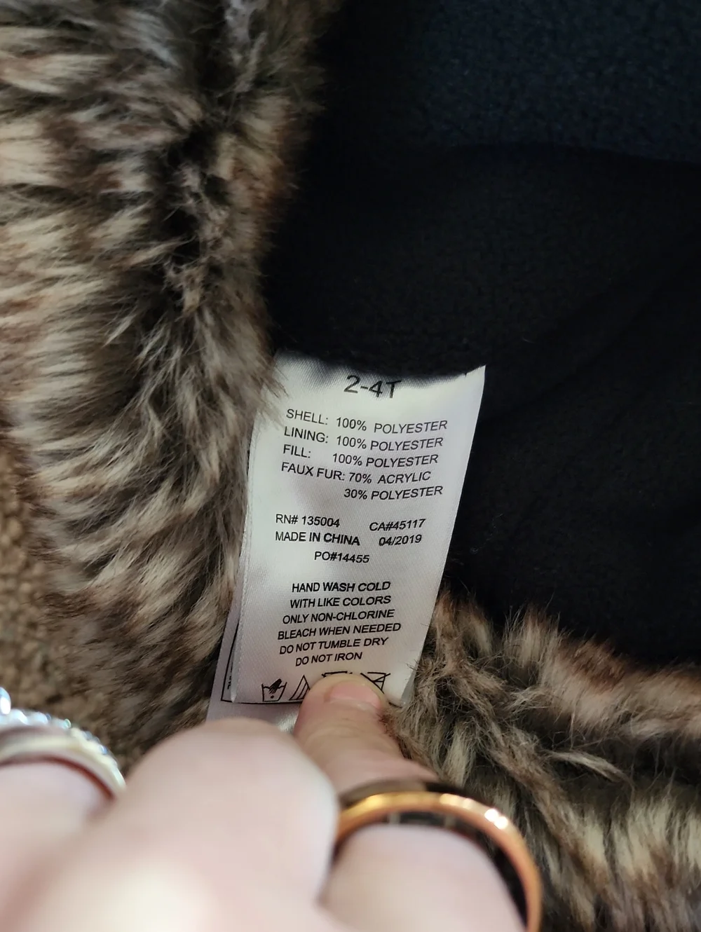Kids Pink Faux Fur Trapper Hat